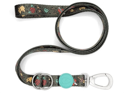 Morso Adjustable Dog Lead Recycled Ink Tank Green