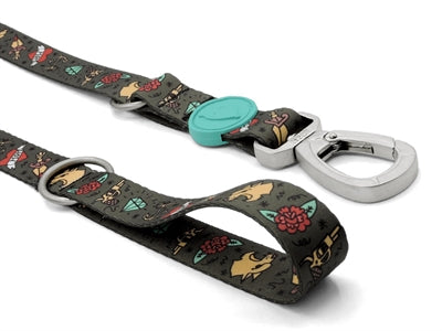 Morso Adjustable Dog Lead Recycled Ink Tank Green