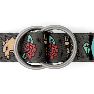 Morso Adjustable Dog Lead Recycled Ink Tank Green