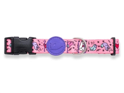 Morso Dog Collar Recycled Sweet Tweet Pink