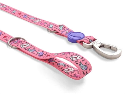 Morso Dog Lead Adjustable Recycled Sweet Tweet Pink
