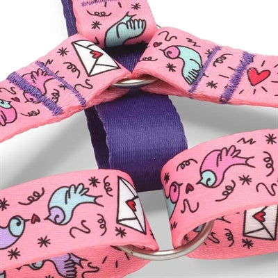 Morso Dog Harness H-Harness Recycled Sweet Tweet Pink