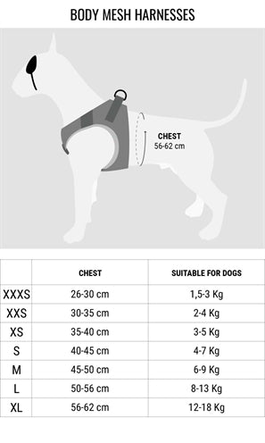 Morso Dog Harness Body Mesh Recycled Full Metal Dog Brown