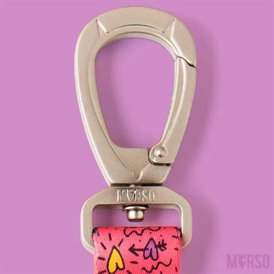 Morso Adjustable Dog Lead Recycled Pink Think Roze