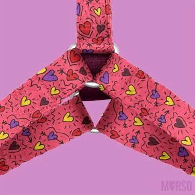 Morso Dog Harness H-Harness Recycled Pink Think Pink