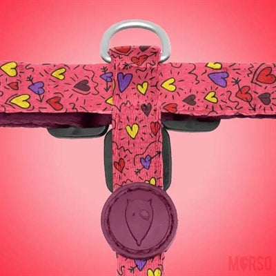 Morso Dog Harness H-Harness Recycled Pink Think Pink
