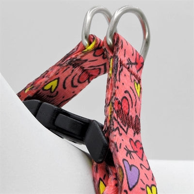 Morso Mini Dog Harness Adjustable Recycled Pink Think Pink