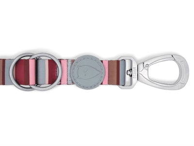 Morso Adjustable Dog Lead Recycled Skyline Red / Pink