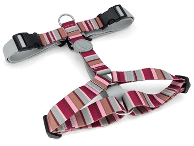 Morso Dog Harness H-Harness Recycled Skyline Red / Pink