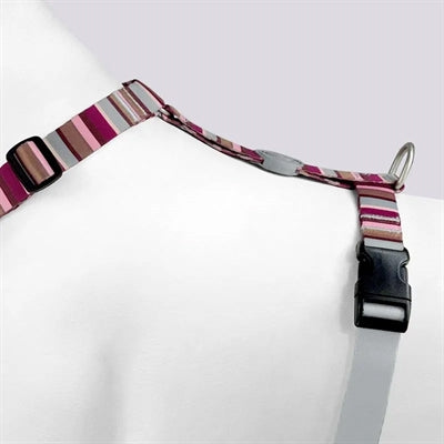 Morso Dog Harness H-Harness Recycled Skyline Red / Pink