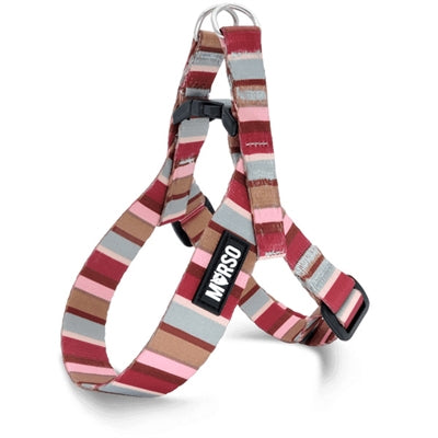 Morso Mini Dog Harness Adjustable Recycled Skyline Red / Pink