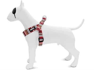 Morso Mini Dog Harness Adjustable Recycled Skyline Red / Pink