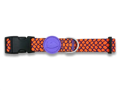 Morso Dog Collar Recycled Urban Lizard Red