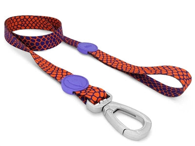 Morso Dog Lead Recycled Urban Lizard Red