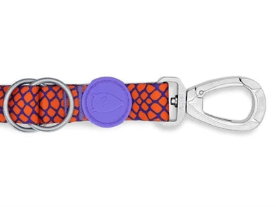 Morso Adjustable Dog Lead Recycled Urban Lizard Red