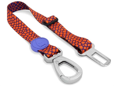 Morso Dog Car Seat Belt Recycled Urban Lizard Red