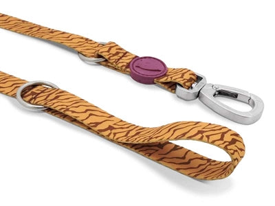 Morso Dog Lead Adjustable Recycled Jungle Drum Orange