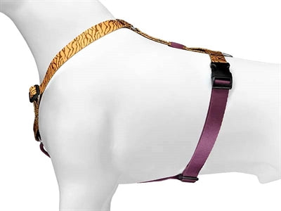 Morso Dog Harness H-Harness Recycled Jungle Drum Orange