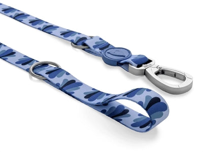 Morso Adjustable Dog Lead Recycled Splash Blue