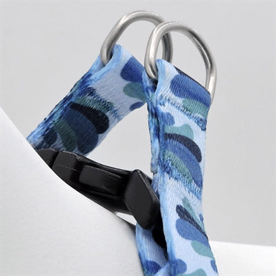 Morso Mini Dog Harness Adjustable Recycled Splash Blue