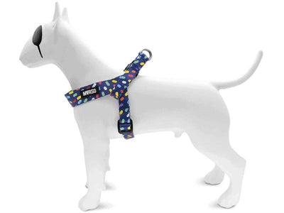 Morso Mini Dog Harness Adjustable Recycled Color Invaders Purple