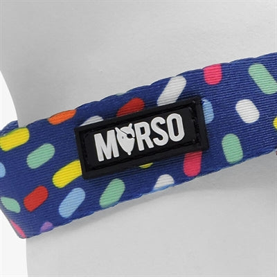 Morso Mini Dog Harness Adjustable Recycled Color Invaders Purple