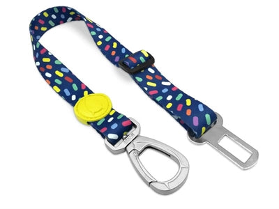 Morso Dog Car Seat Belt Recycled Color Invaders Purple