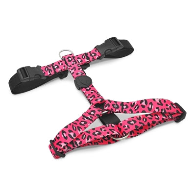 Morso Dog Harness H-Harness Recycled Bubble Leo Pink
