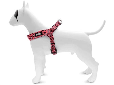 Morso Mini Dog Harness Adjustable Recycled Bubble Leo Pink