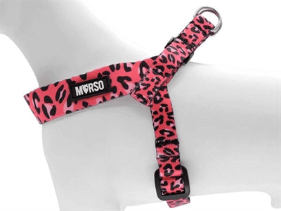 Morso Mini Dog Harness Adjustable Recycled Bubble Leo Pink