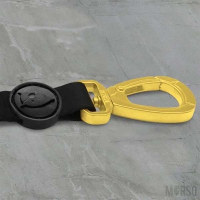 Morso Adjustable Dog Lead Recycled Gold Caviar Gold