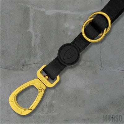 Morso Adjustable Dog Lead Recycled Gold Caviar Gold