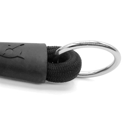 Morso Half Slip Dog Collar Soft Rope Recycled Black Zwart