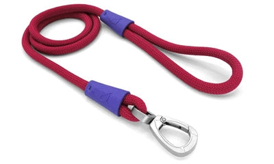 Morso Dog Leash Regular Rope Recycled Red Velvet Red