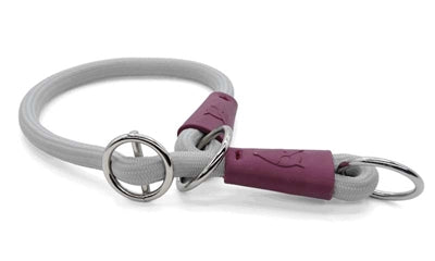 Morso Half Slip Dog Collar Soft Rope Recycled Grey Grijs