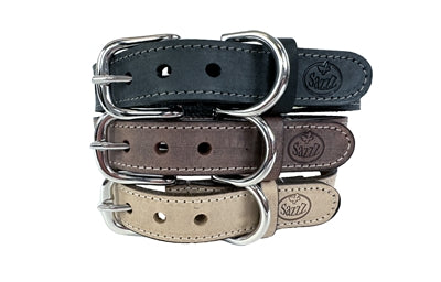 Sazzz Dog Collar Nomad Vintage Leather Anthracite 32-39X2 Cm