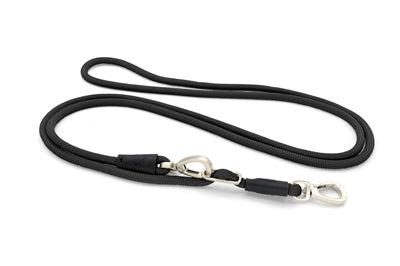 Morso Dog Lead Hands Free Soft Rope Recycled Black