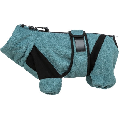 Trixie Bathrobe / Indoor Onesie Terry Cloth Petrol