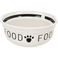 Trixie Dog Food Bowl Food Ceramic White / Black