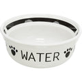 Trixie Dog Water Bowl Ceramic White / Black