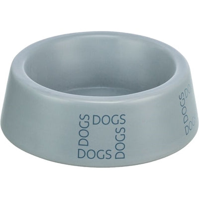 Trixie Food Bowl / Water Bowl Dog Dogs Ceramic Grey Blue