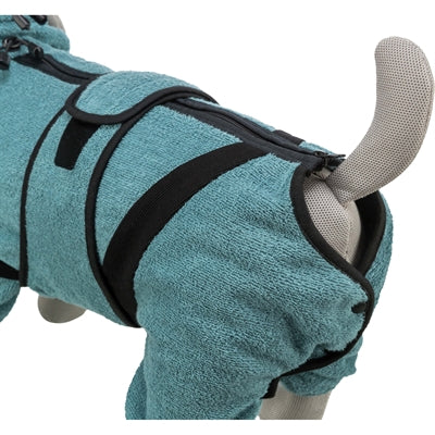 Trixie Bathrobe / Indoor Onesie Terry Cloth Petrol