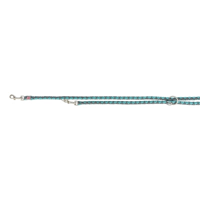 Trixie Dog Lead Cavo Adjustable Aqua / Graphite Grey