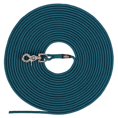 Trixie Dog Leash Tracking Line Round Without Handle Loop Petrol Blue