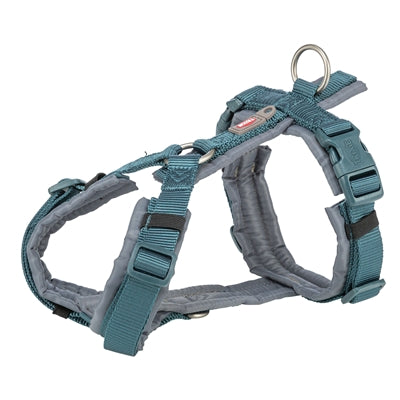 Trixie Dog Harness Premium Trekking Petrol Blue/ Graphite Grey