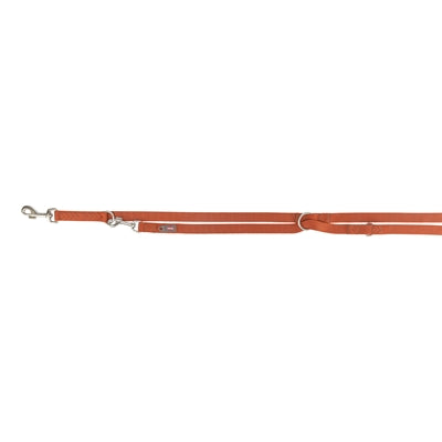 Trixie Dog Lead Premium Adjustable Rust Brown
