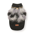 Croci Dog Sweater With Feathers Black / White