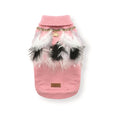 Croci Dog Sweater With Feathers Pink / White
