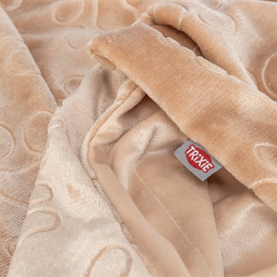 Trixie Dog Blanket Barry Soft Plush Beige