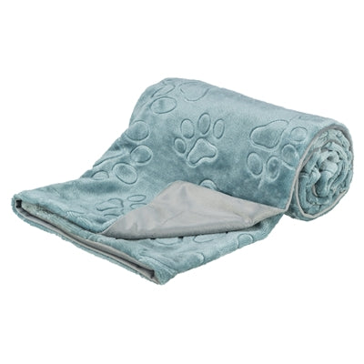 Trixie Dog Blanket Barry Soft Plush Blue / Grey